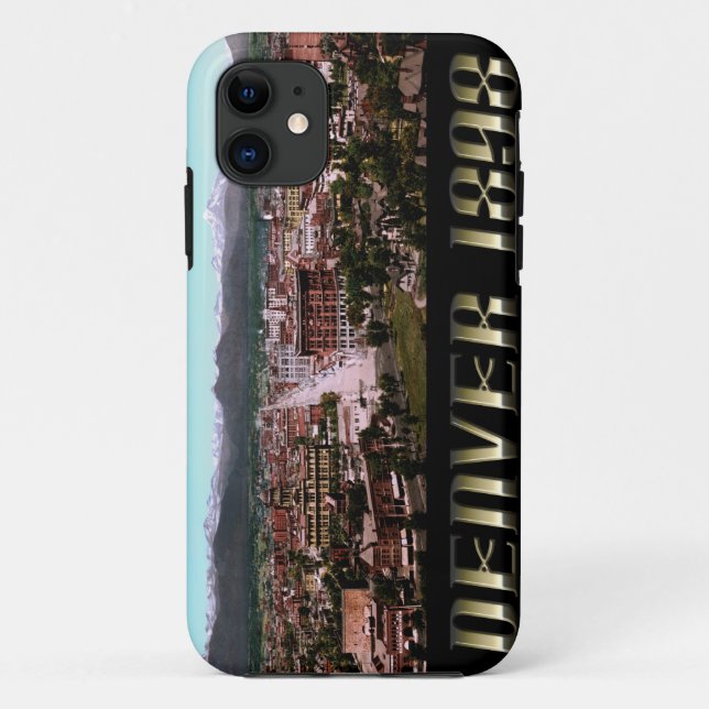 Capa Para iPhone 11 Cidade de Denver 1898 (Verso)