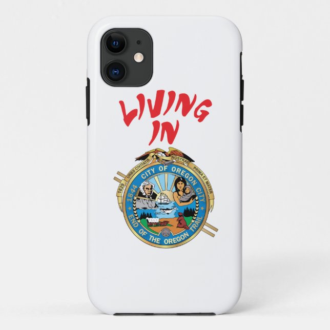 Capa Para iPhone 11 Cidade de Oregon (Verso)