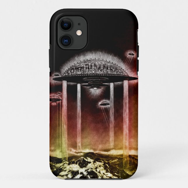 Capa Para iPhone 11 Cidade do futuro (Verso)