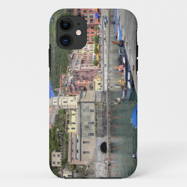 Capa Para iPhone 11 Cidade na encosta de Vernazza, Cinque Terre, Ligúr (Verso)