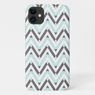 Capa Para iPhone 11 Cinza Geométrica da Design Branca Moderna