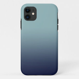 Capa Para iPhone 11 Cinza-gradiente azul.