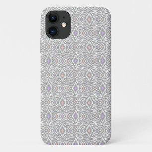 Capa Para iPhone 11 Cinza, lilás, coral, diamantes em branco