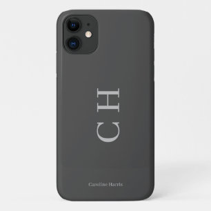 Capa Para iPhone 11 Cinza Moderna Personalizada