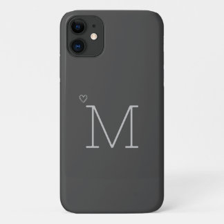 Capa Para iPhone 11 Cinzas Personalizadas Modernas