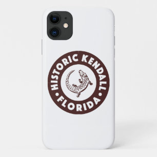 Capa Para iPhone 11 Círculo Kendall da Flórida - Castanho