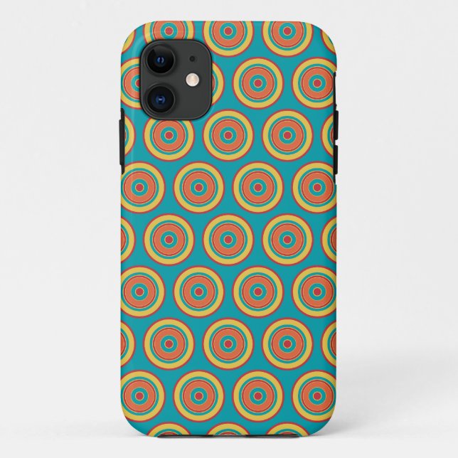 Capa Para iPhone 11 Círculos Coloridos 05 (Verso)
