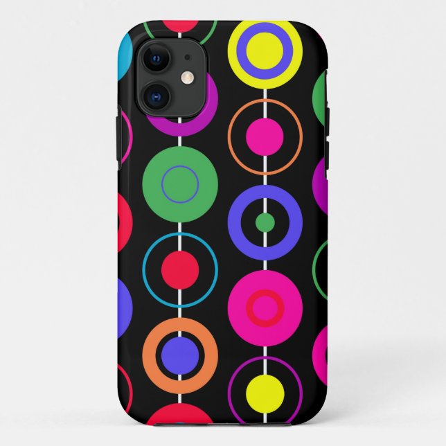 Capa Para iPhone 11 Círculos design (Verso)
