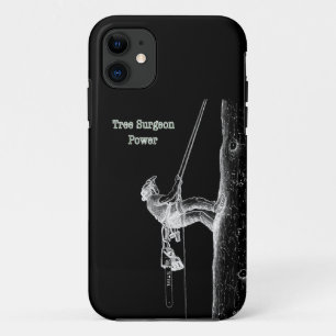 Capa Para iPhone 11 Cirurgião de Árvores no trabalho presente Chainsaw