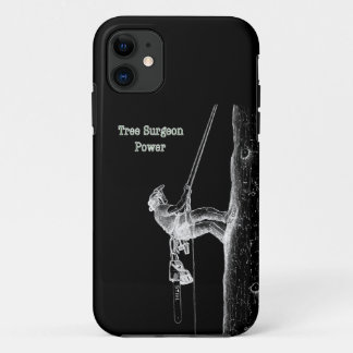 Capa Para iPhone 11 Cirurgião de Árvores no trabalho presente Chainsaw
