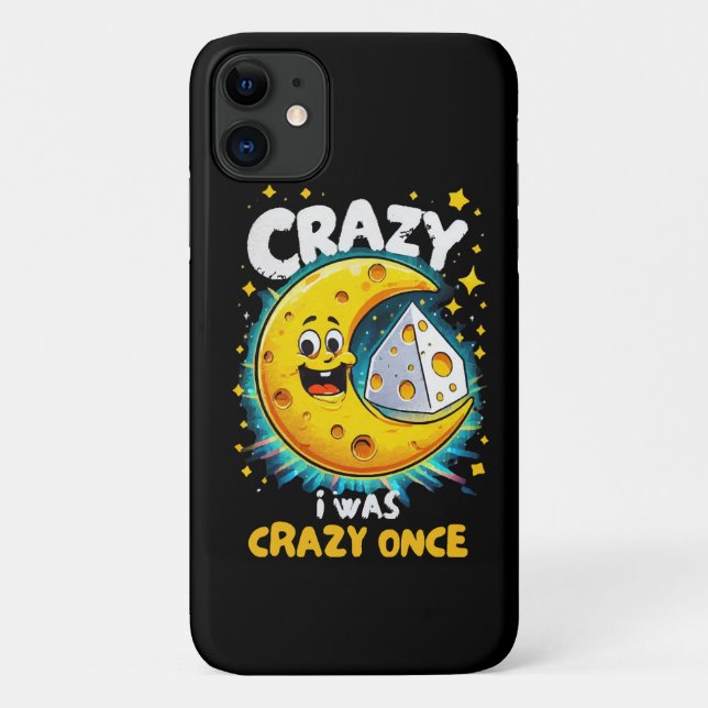 Capa Para iPhone 11 Citação engraçada para amantes de queijo (Verso)