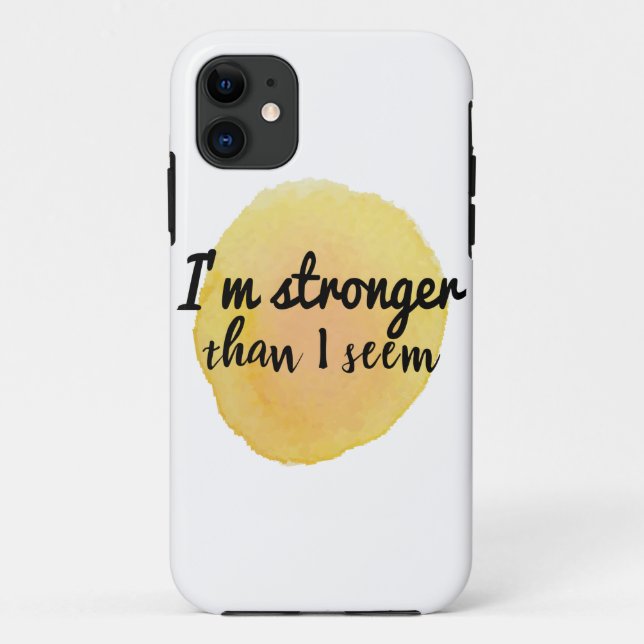 Capa Para iPhone 11 citações inspiradoras de autoaceitação (Verso)