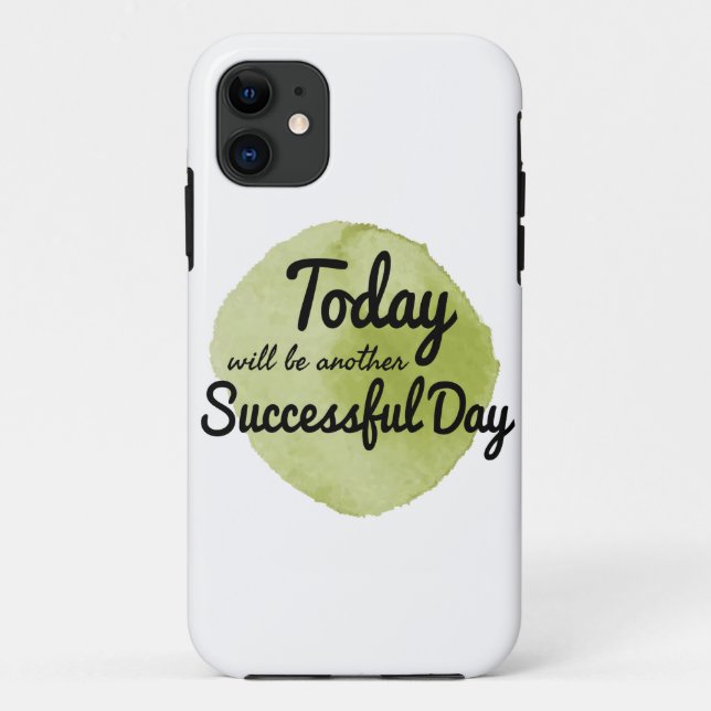 Capa Para iPhone 11 citas motivacionais de autoaceitação (Verso)