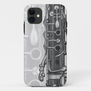 Capa Para iPhone 11 Clarinete no caso do iPhone 5/5S do carvão vegeta