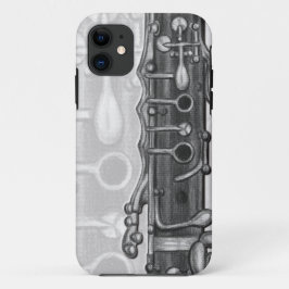 Capa Para iPhone 11 Clarinete no caso do iPhone 5/5S do carvão vegetal