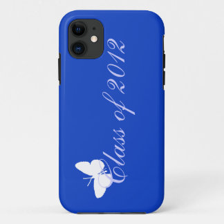 Capa Para iPhone 11 Classe de 2012 - borboleta azul