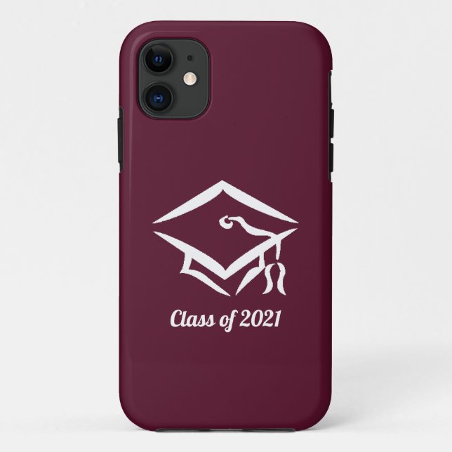 Capa Para iPhone 11 Classe de graduação de 2021 BGYWHT (Verso)