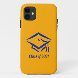 Capa Para iPhone 11 Classe de graduação de 2021 GLDBLU