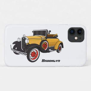 Capa Para iPhone 11 Classic yellow car 1931