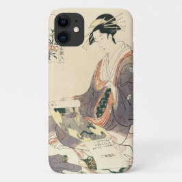 Capa Para iPhone 11 Clássica vintage ukiyo-e geisha japanesa art