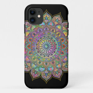 Capa Para iPhone 11 Clássico Colorosamente Mandala Índia Estilo 1