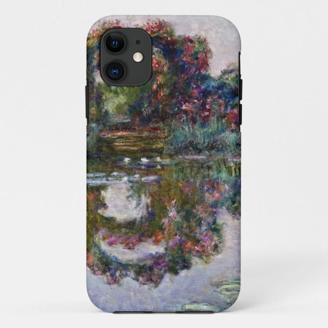 Capa Para iPhone 11 Claude Monet - Arcos Flores De Rosa No Giverny (Verso)