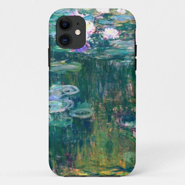 Capa Para iPhone 11 Claude Monet Water Lily 1917 (Verso)