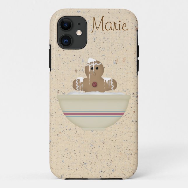 Capa Para iPhone 11 Cobrir 5 do Messy Gingerpão Man iPhone (Verso)