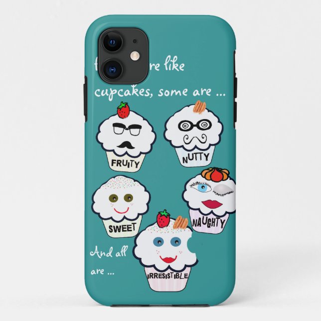 Capa Para iPhone 11 Cobrir bonitos do iphone dos cupcakes dos amigos (Verso)