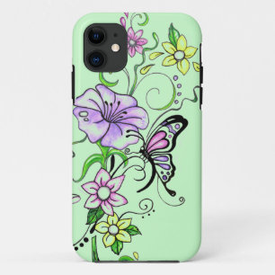 Capa Para iPhone 11 Cobrir de borboleta