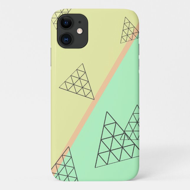 Capa Para iPhone 11 Cobrir de caso do iPhone 11 do Triângulo da Pirâmi (Verso)