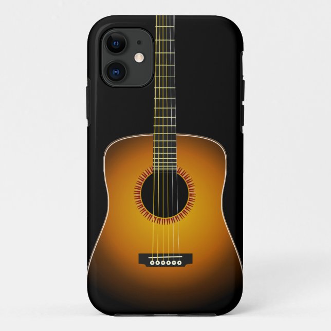 Capa Para iPhone 11 Cobrir do iPhone 5 do fundo da guitarra (Verso)