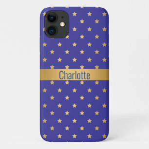 Capa Para iPhone 11 COBRIR IPHONE DOURADO AZUL personalizável