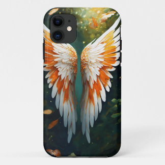 Capa Para iPhone 11 Cobrir móvel de tatuagem de Wing futurística