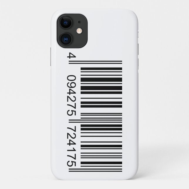 Capa Para iPhone 11 Código de Barras Muito Divertido (Verso)