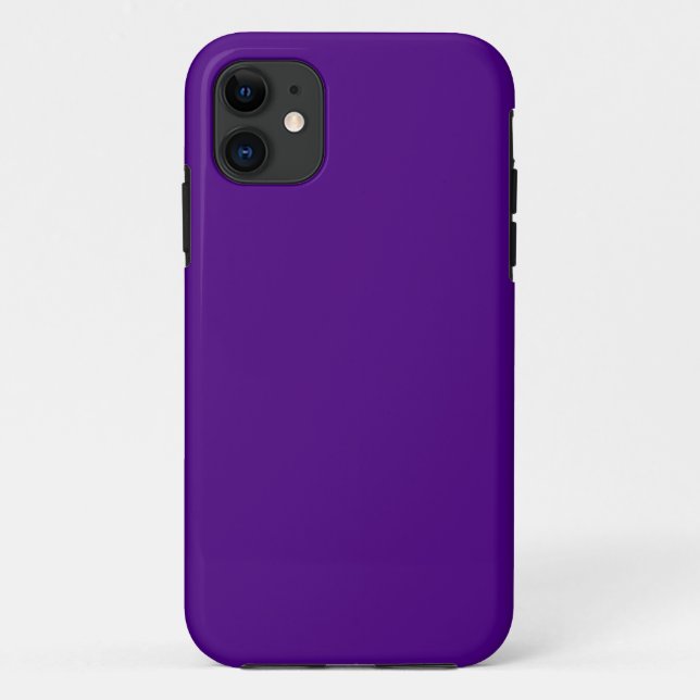 Capa Para iPhone 11 Código hexadecimal Indigo 4B0082 (Verso)