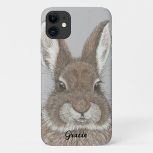 Capa Para iPhone 11 Coelho Castanho Coelho Bonito Padrão Animal Fofo