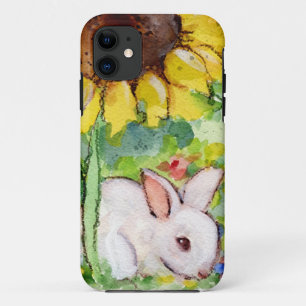Capa Para iPhone 11 Coelho & Sunnflower
