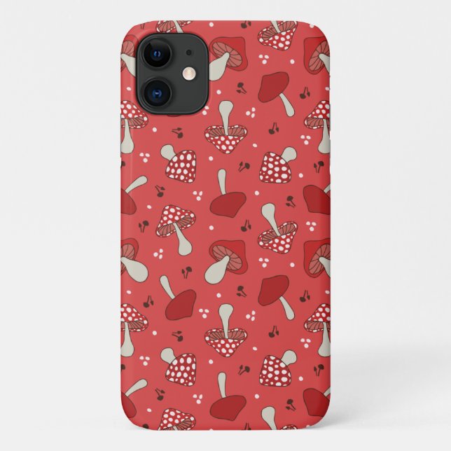 Capa Para iPhone 11 Cogumelos (Verso)