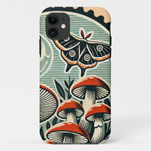 Capa Para iPhone 11 Cogumelos de Cottagecore