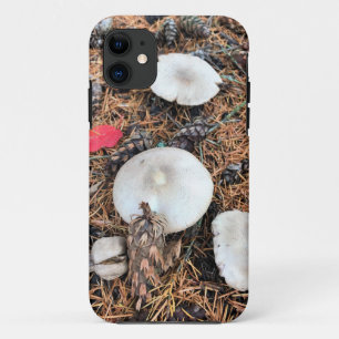 Capa Para iPhone 11 Cogumelos e pinheiros