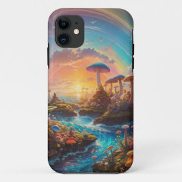 Capa Para iPhone 11 cogumelos gigantes