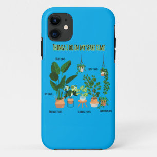 Capa Para iPhone 11 Coisas que Faço no Meu Tempo Livre - Jardineiro, J