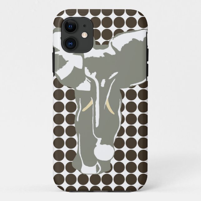 Capa Para iPhone 11 Cola Safari Dot com Elefante Pop (Verso)