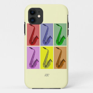 Capa Para iPhone 11 Colagem da caixa colorida do iPhone 5 dos