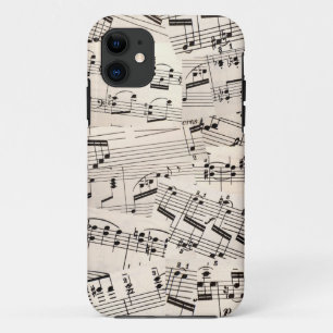 Capa Para iPhone 11 Colagem da partitura