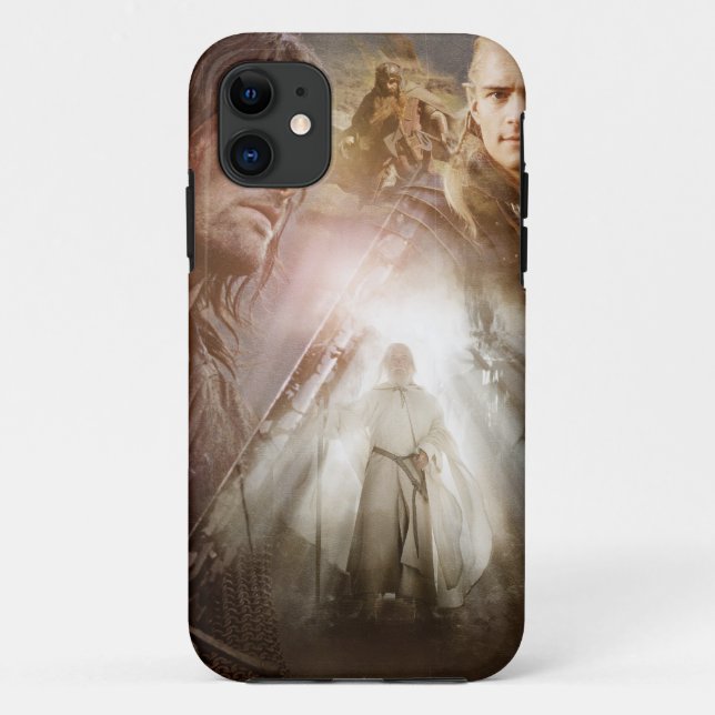 Capa Para iPhone 11 Colagem de Caracteres (Verso)