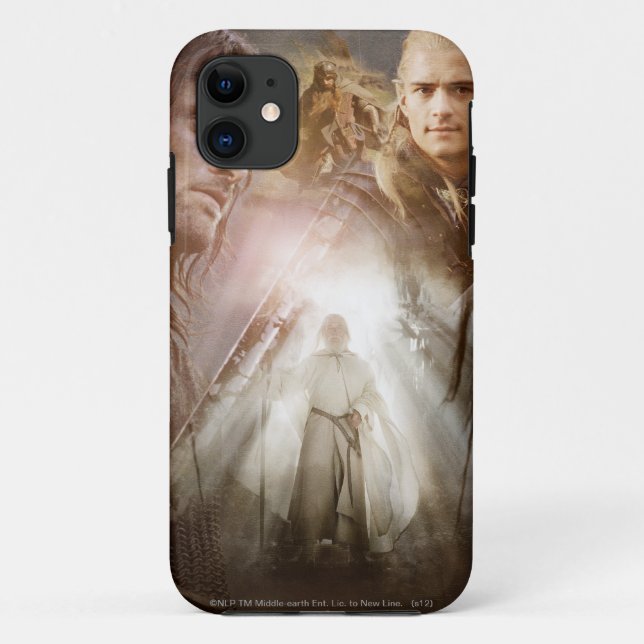 Capa Para iPhone 11 Colagem de Caracteres (Verso)