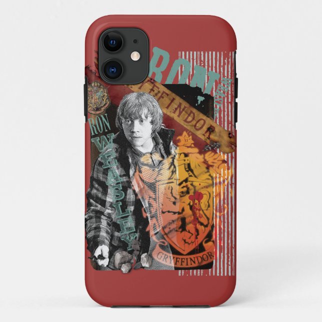 Capa Para iPhone 11 Colagem do Ron Weasley 1 (Verso)