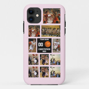 Capa Para iPhone 11 Colagem Fotográfica Personalizada de Basquete 11 R